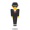 Man in Business Suit Levitating emoji on Google